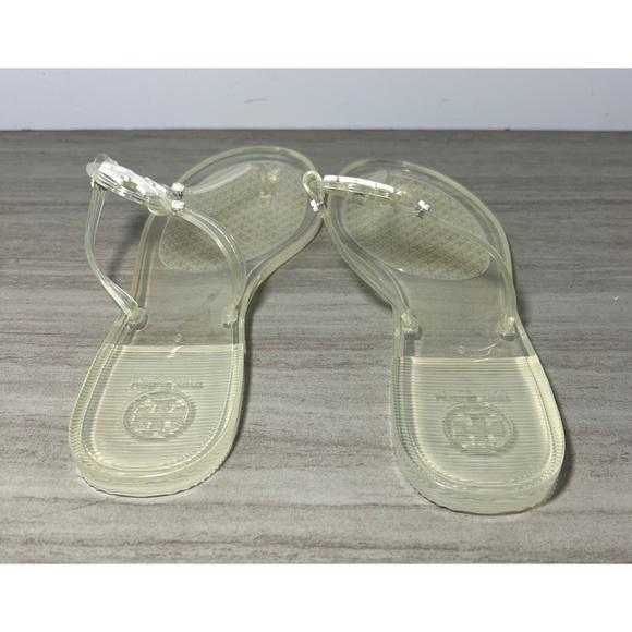 Tory Burch Mini Miller Jelly Thong Clear Sandal Size 9 - Picture 5 of 7
